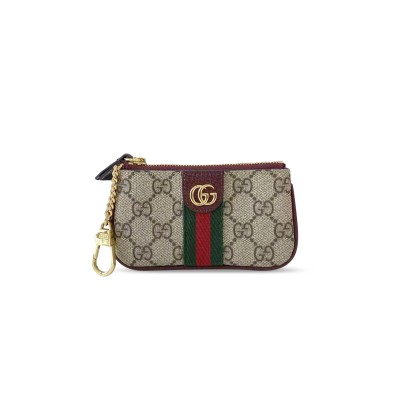GUCCI OPHIDIA ZIP KEY POUCH 838466 (13.5*7.5*1cm)